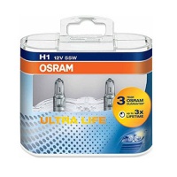 Автолампа галогенная OSRAM H1 ULTRA LIFE 12V 55W (2шт.)