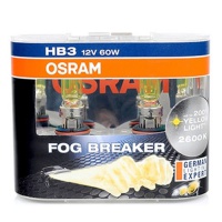 Автолампа галогенная OSRAM HB3 FOG BREAKER +60% 12V 60W (2шт.)